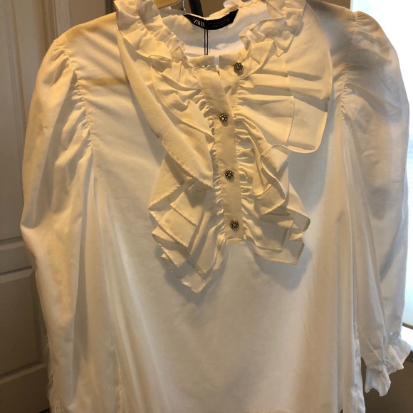 Zara white blouse - Picture 1 of 5